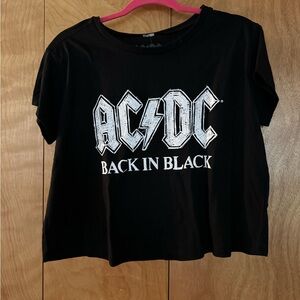 Torrid AC/DC crop